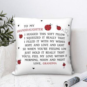 To My Granddaughter Pillowcase Only Pillow Case Ships USA